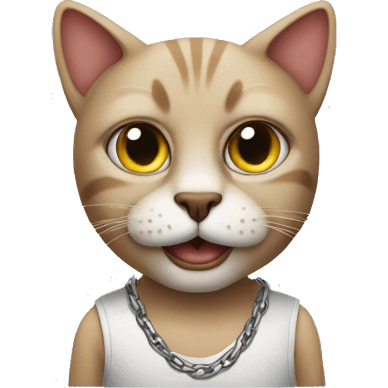 Cat as a thug emoji