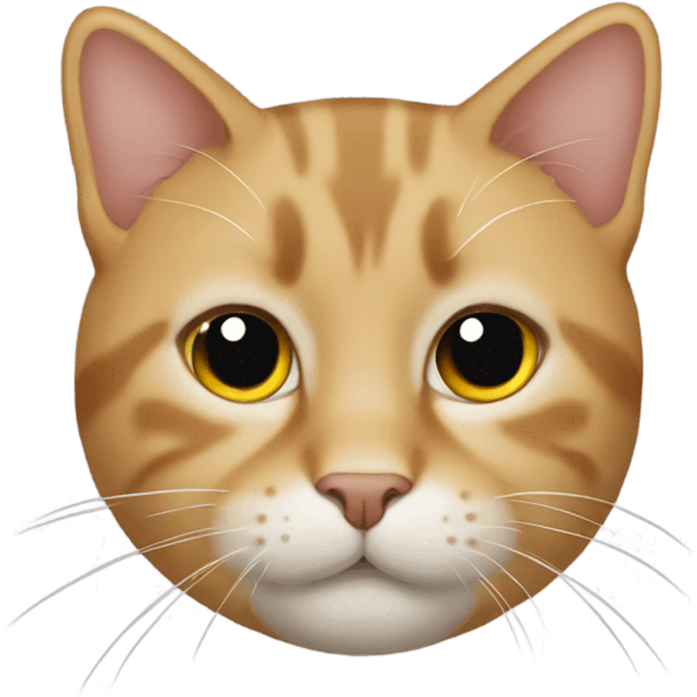 un emoji de un gato con boca recta emoji