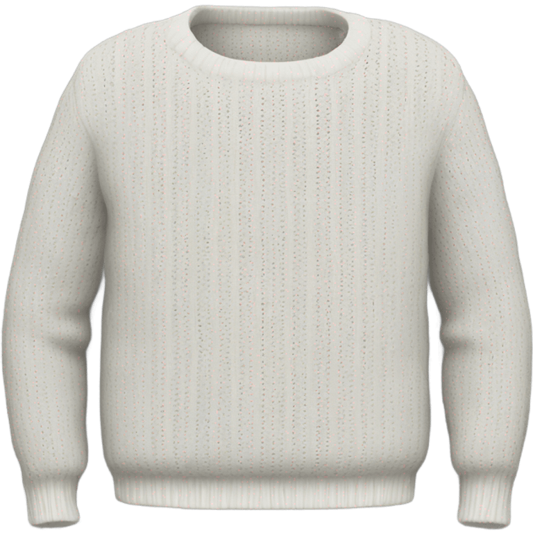 White woven sweater emoji