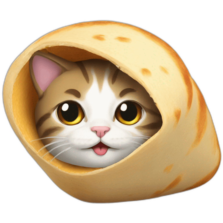 cat burrito emoji