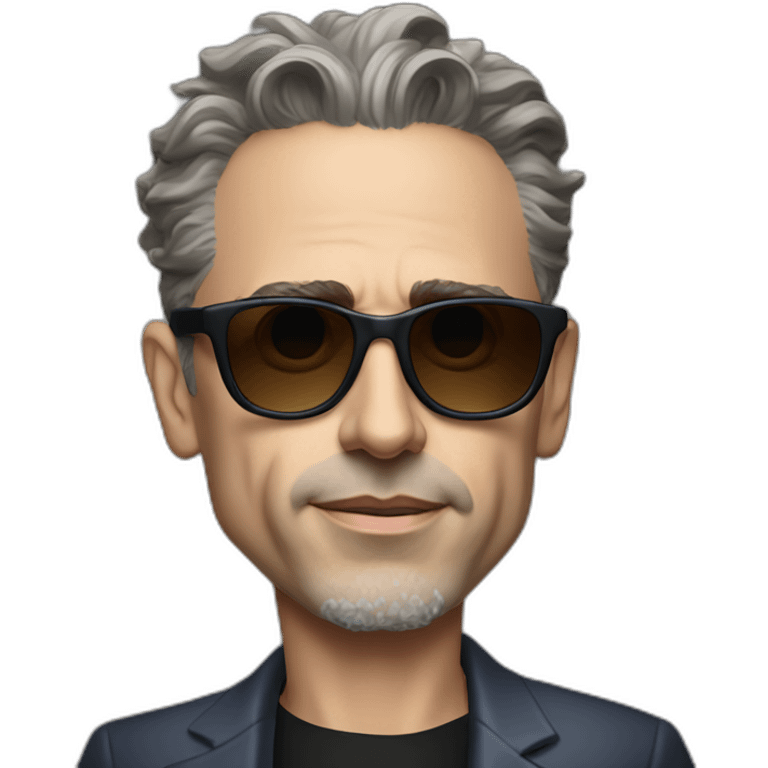 Jordan Peterson with cool sunglasses emoji