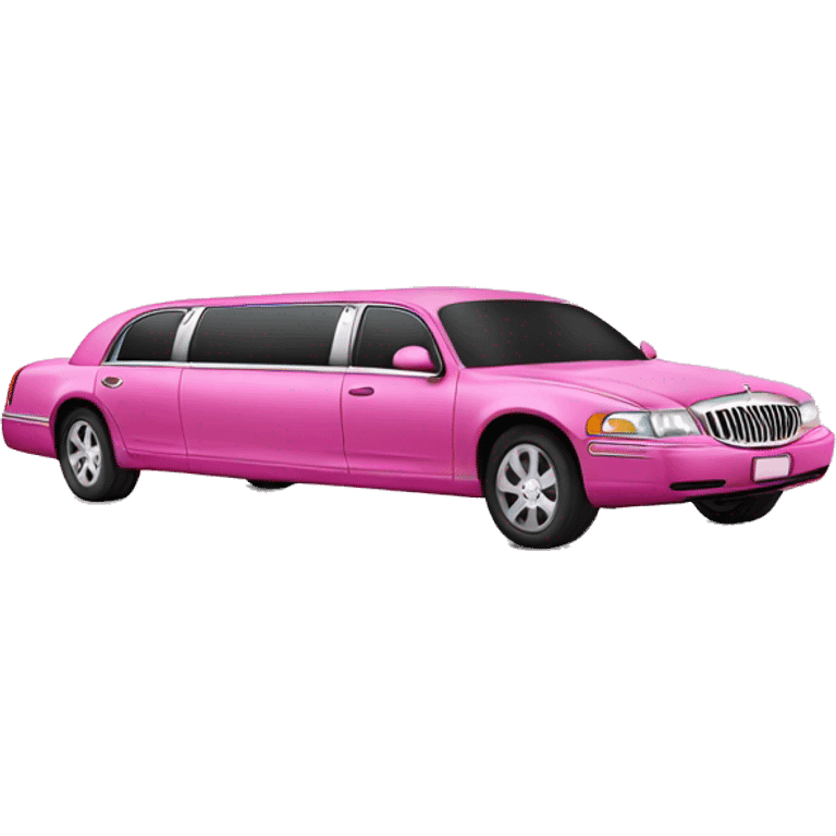 pink limousine  emoji