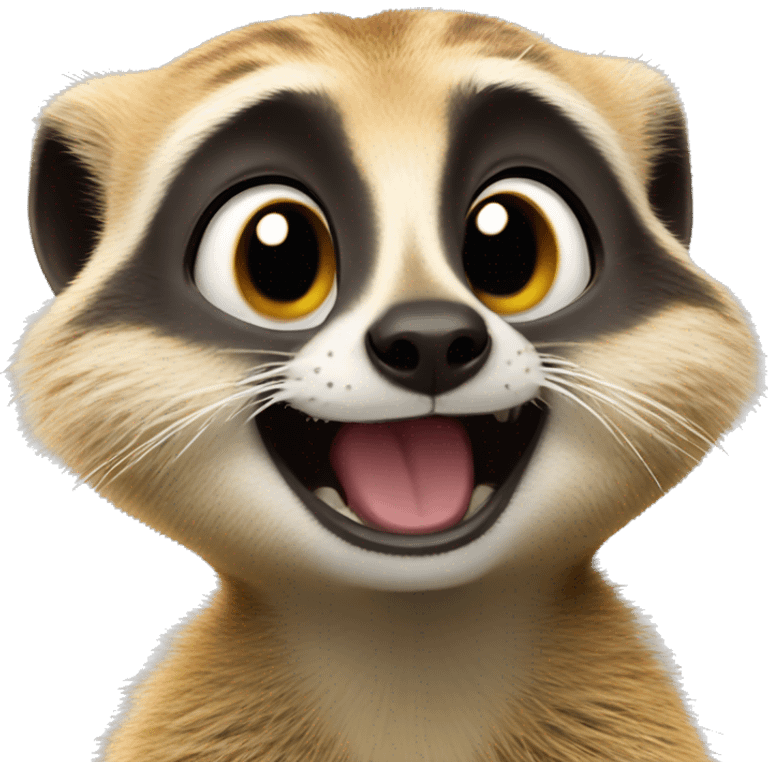 Giggling meercat emoji