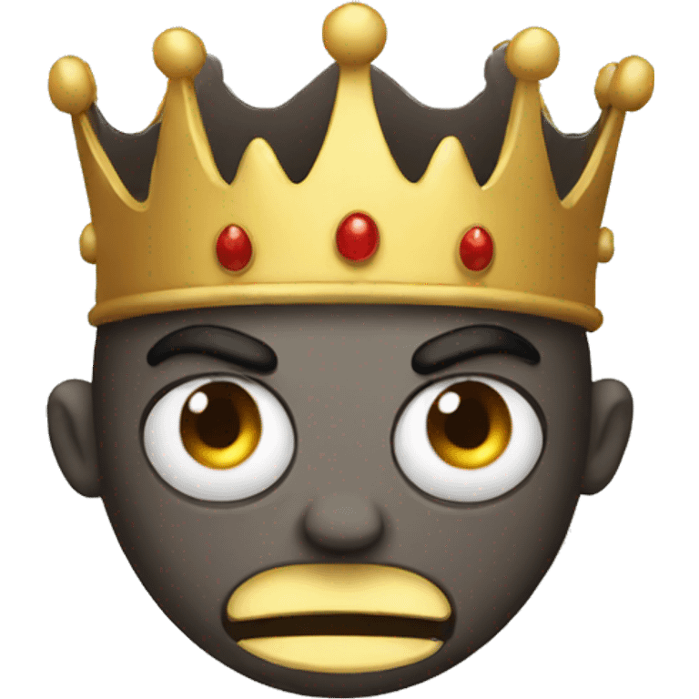 evil with crown emoji