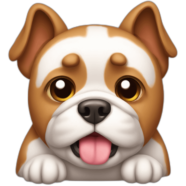 Constipated dog that’s tired emoji