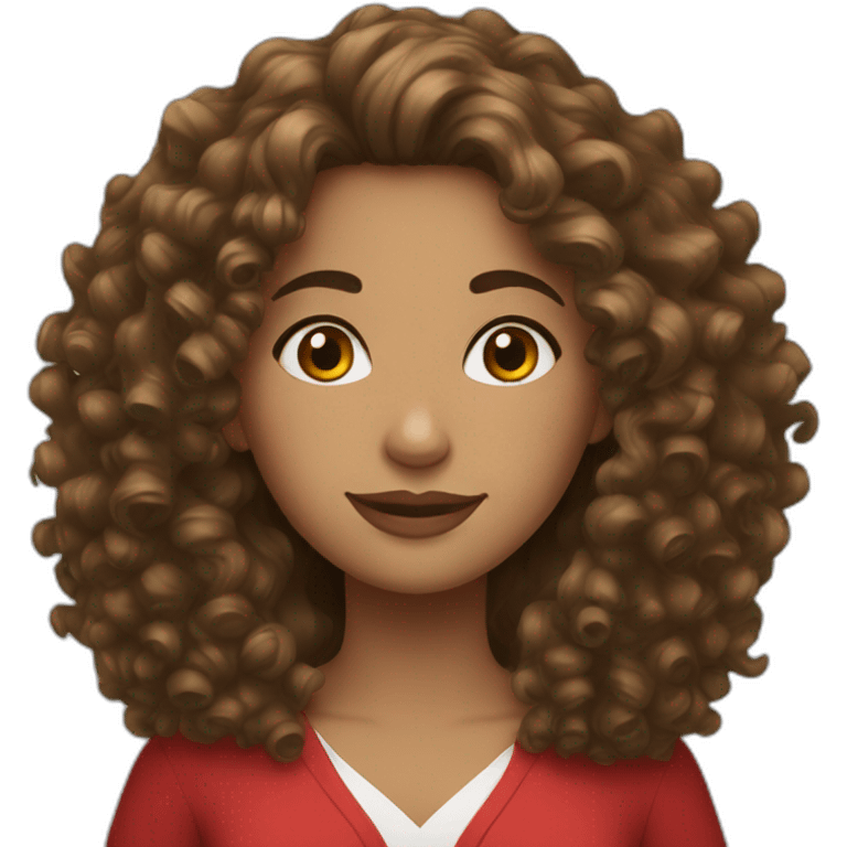 lebanon woman curly hair emoji