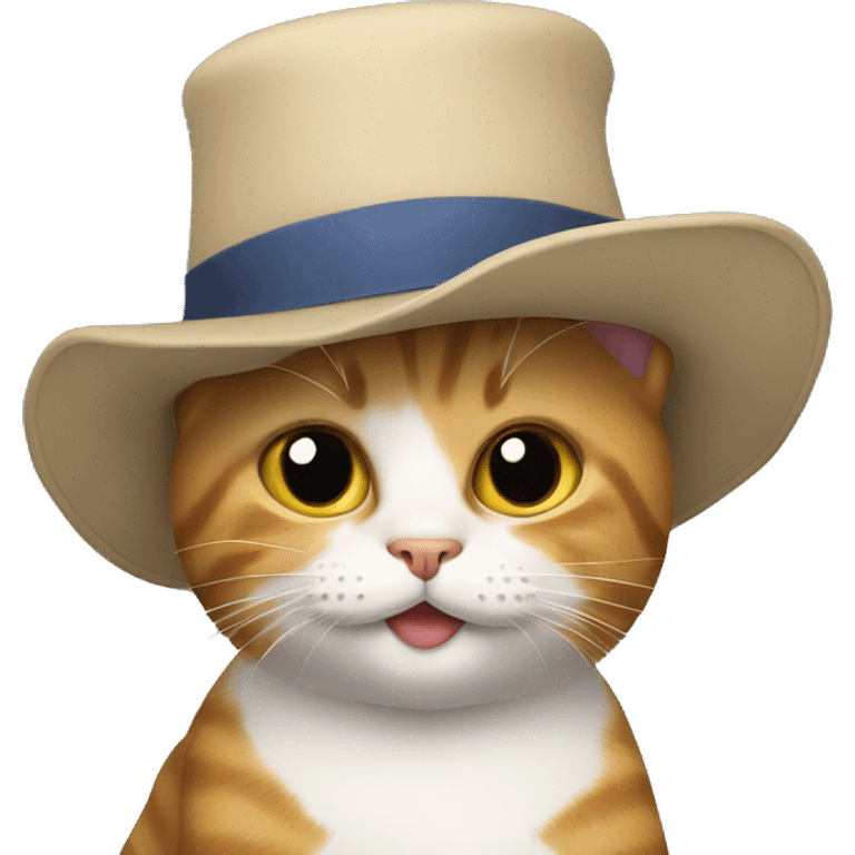 Cat with a hat emoji