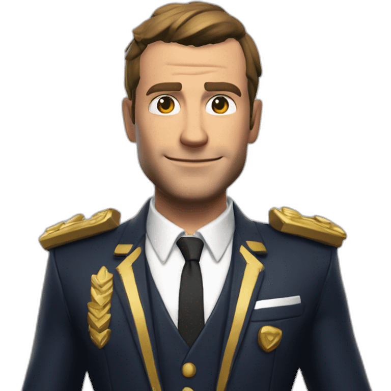 Macron en skin fortnite  emoji