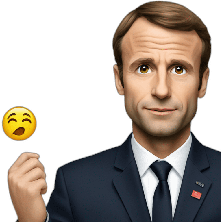 Macron en slip emoji