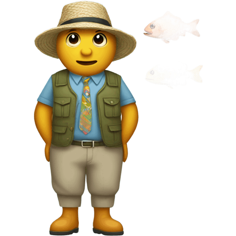 Fish wearing clothes emoji