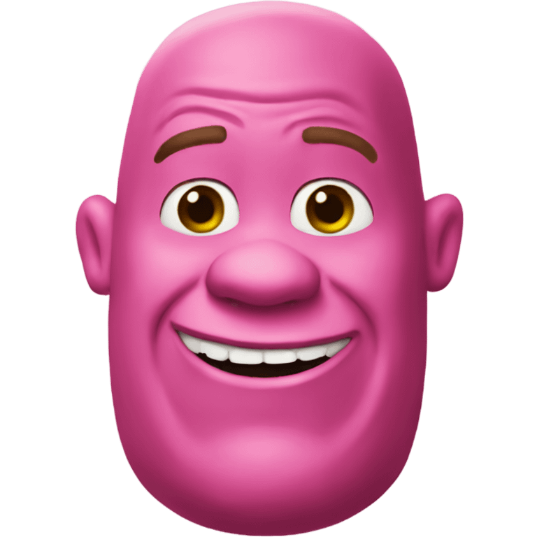 Pink shrek emoji