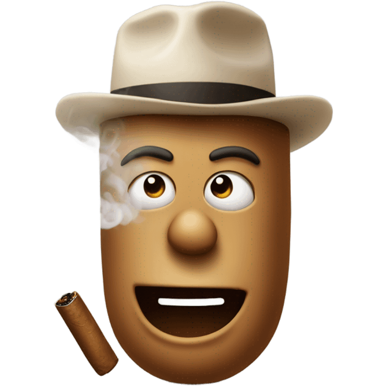 A cigar smoking a cigar emoji