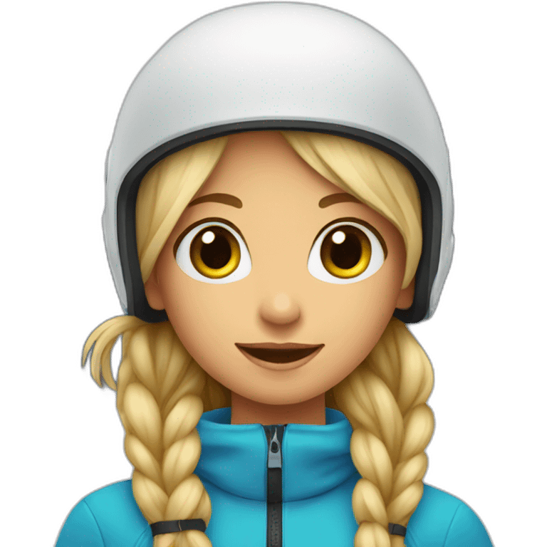 girl on a ski emoji