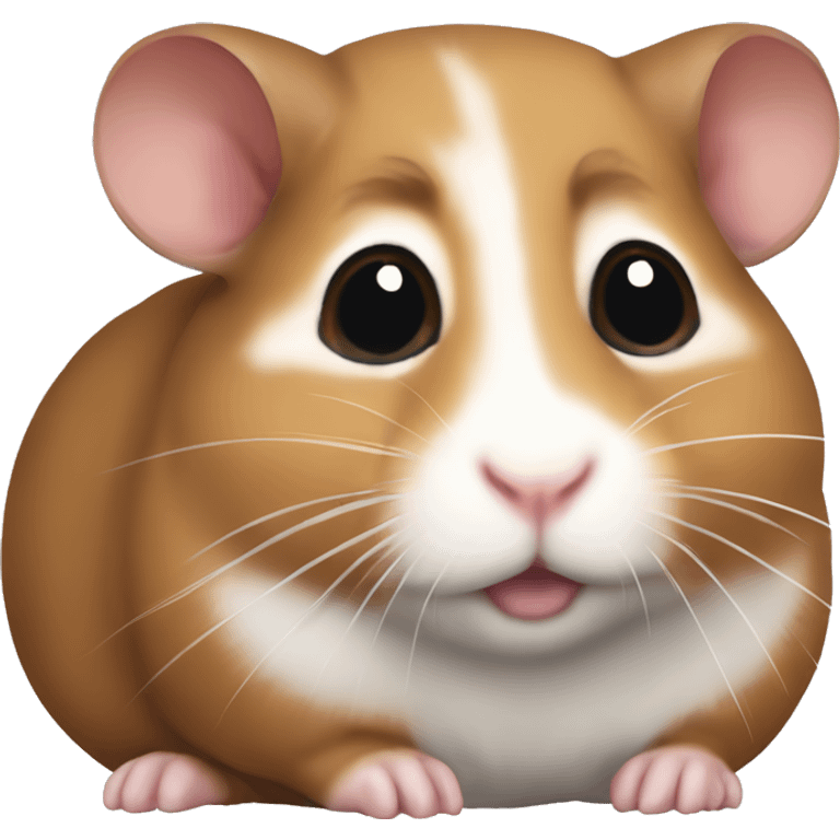 Chunky Brown sirian hamster  emoji