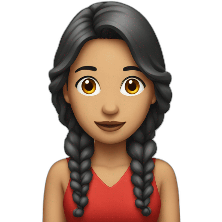 Mujer con cabello rojo emoji