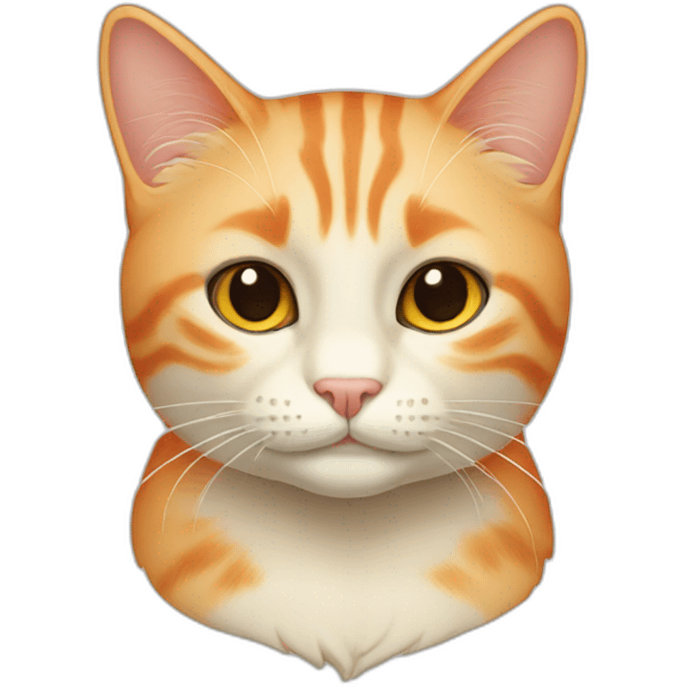 cream orange cat emoji