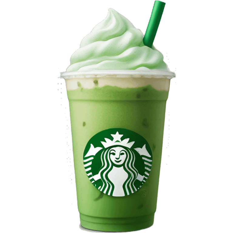 Starbucks iced matcha latte emoji