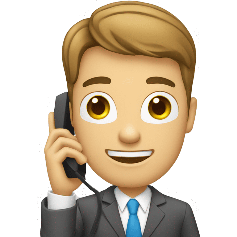 realtor talking on cell phone emoji