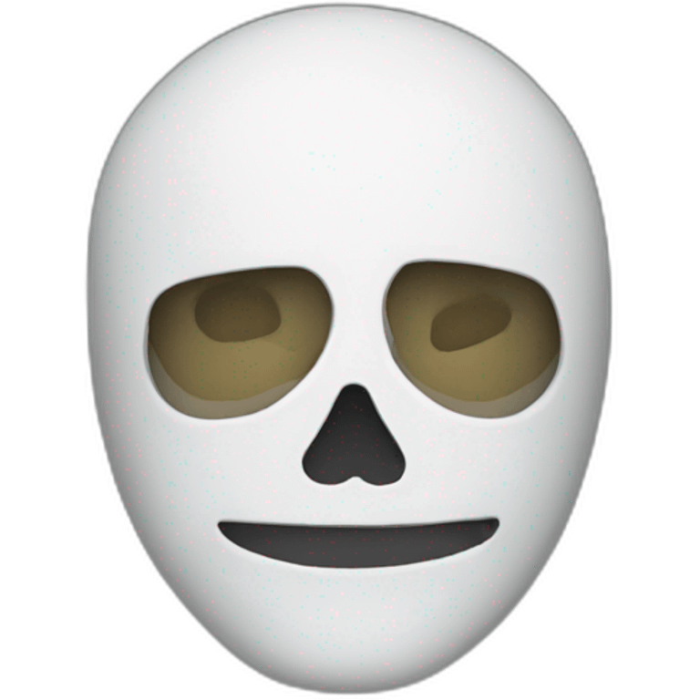 man with ski mask with skull on it  emoji