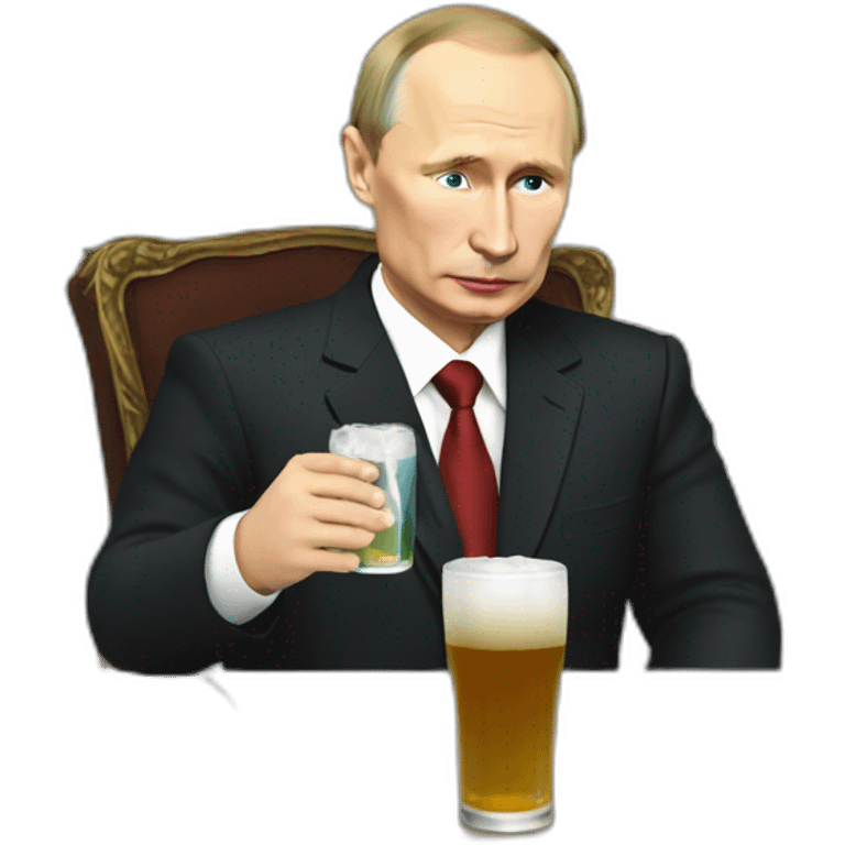 Putin drinking emoji