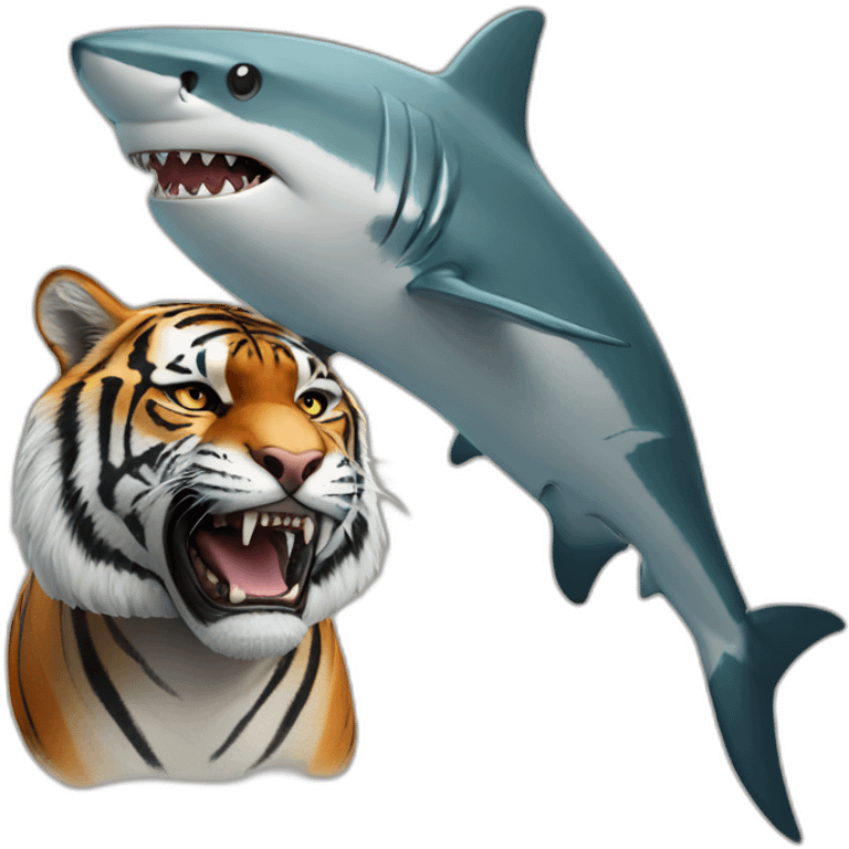 Shark+tiger emoji