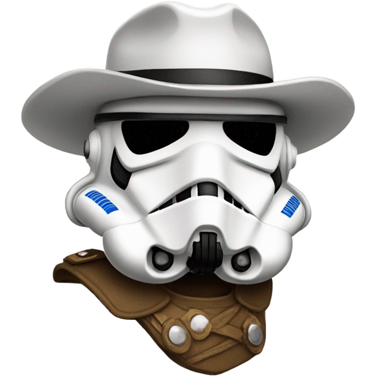 Stormtrooper with cowboy hat  emoji