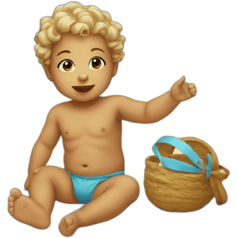 Baby in beach emoji