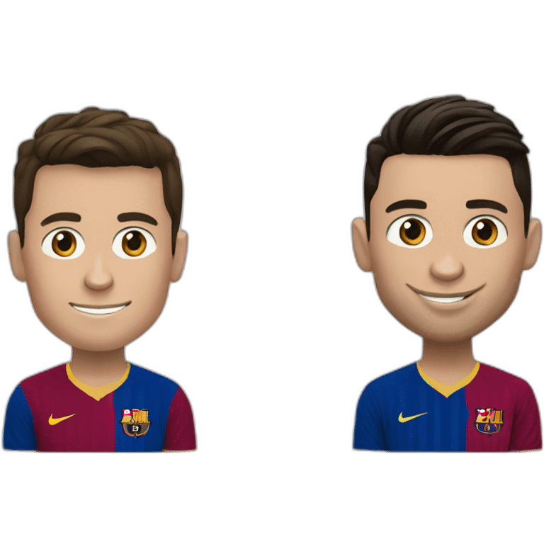 Cristiano Ronaldo and Messi emoji