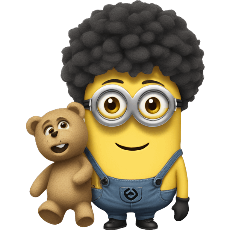 Minions with teddy bear  doll emoji