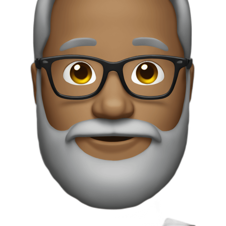 Man Witherspoon beard and glasses emoji