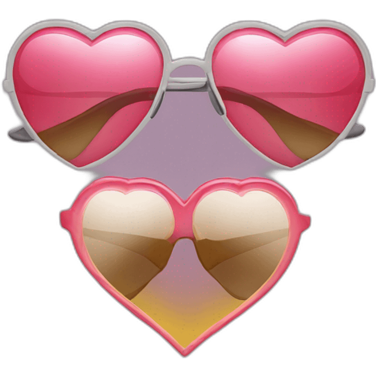 heart shaped sunglasses emoji