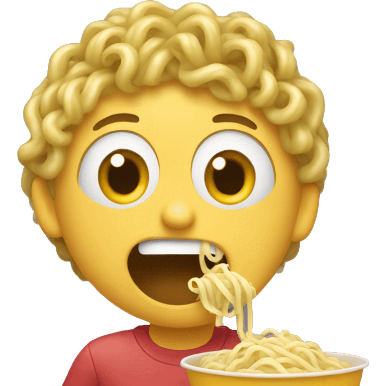 Eating noodles  emoji