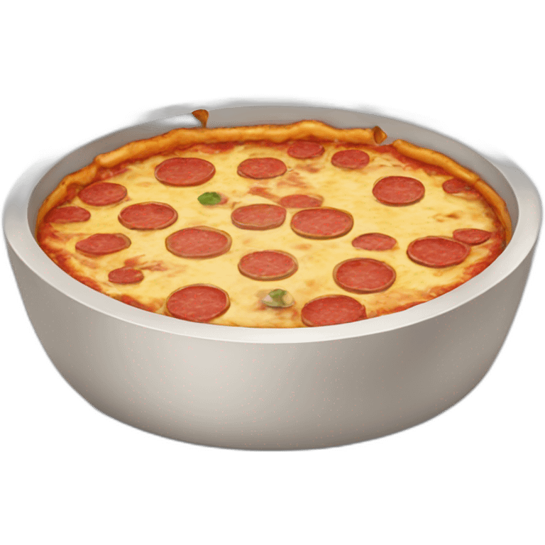 dog bowl with pizza inside emoji