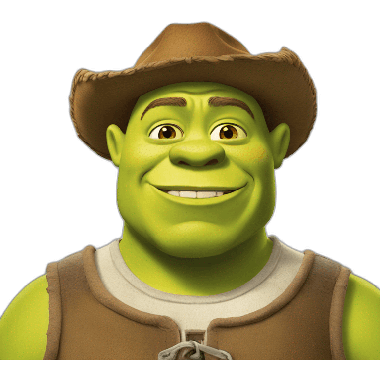 Shrek fair un doit d'honneur emoji