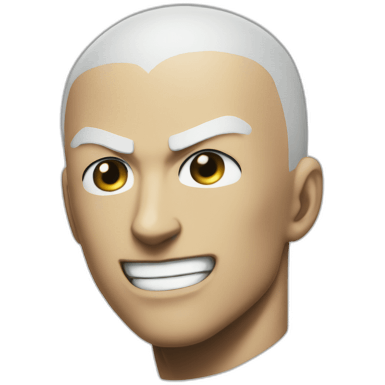 one punch man superhero smiling emoji