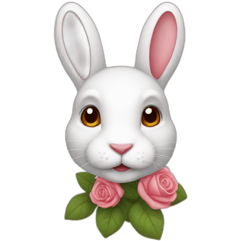 Lapin rose emoji