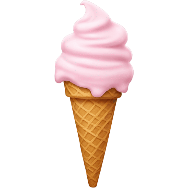 Light Pink Ice Cream emoji