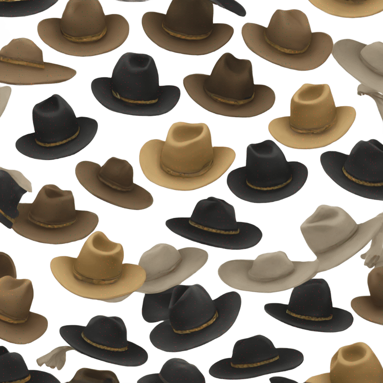 Black cat cowboy hat emoji