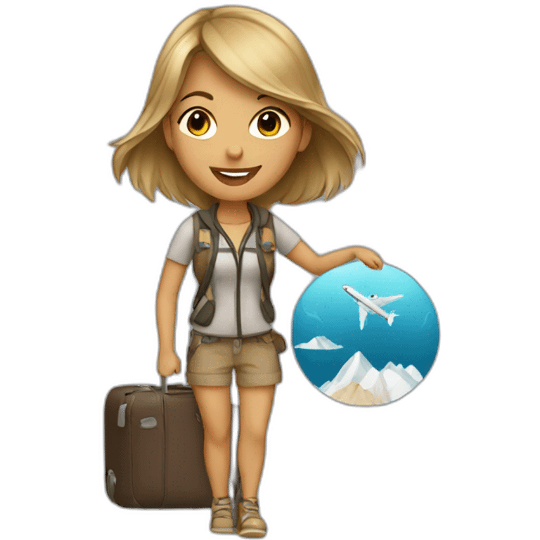 Travel girl emoji