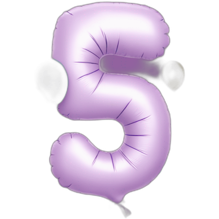 balloon-shaped-like-number-5 emoji