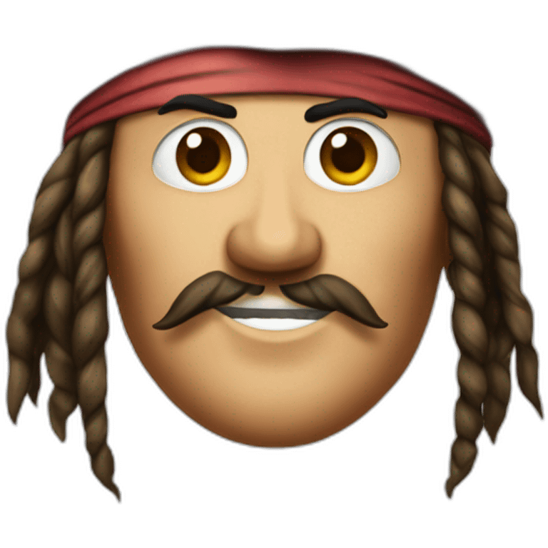 Jack sparrow with pirate hat emoji