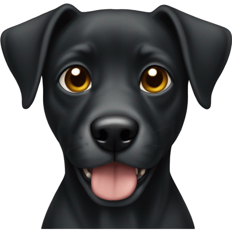 Perro negro  emoji