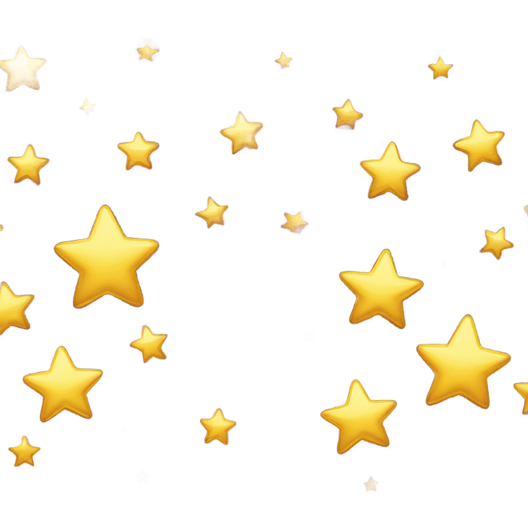 celebration with big five stars in row emoji