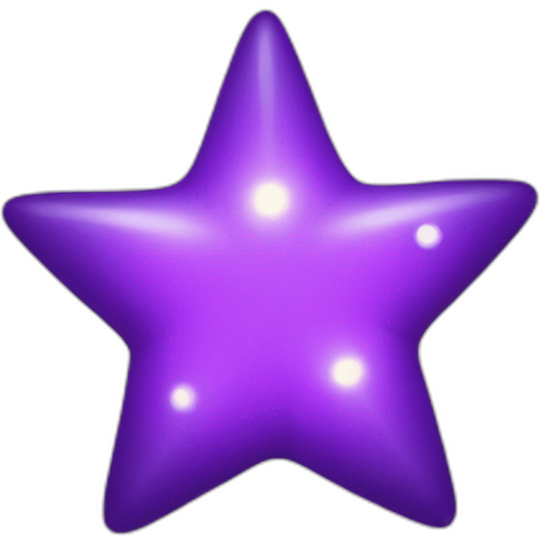 Purple small twinkle star emoji