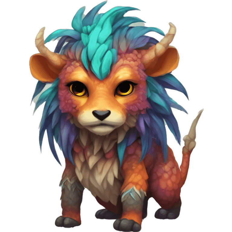 Colorful vernid fantasy creature LiLaiRa GriffSnuff Kamirah Falvie emoji