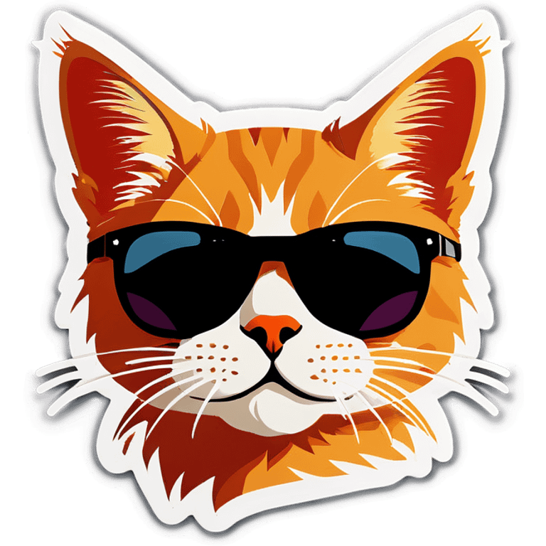 Cat with sunglasses emoji