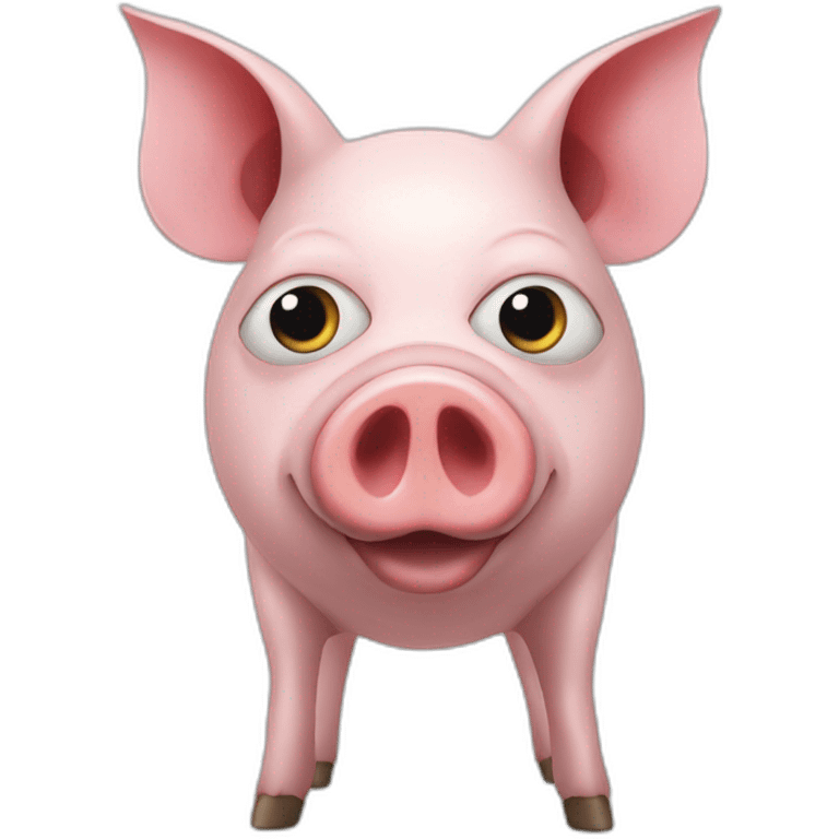 david bowie pig with a star in an eye emoji