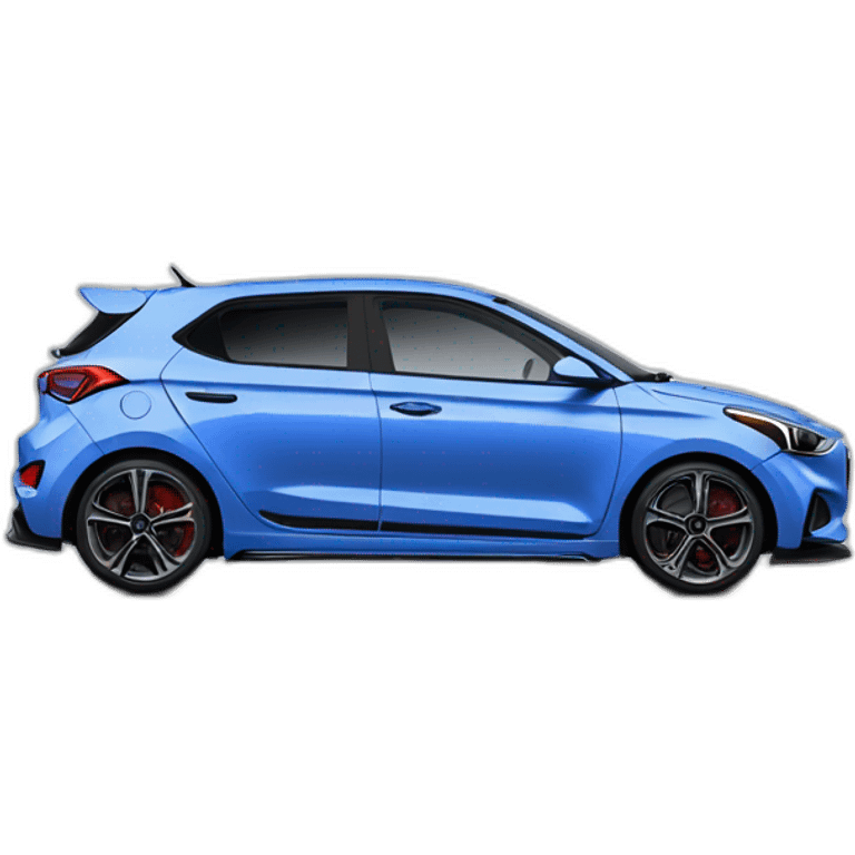 Hyundai I 20 N blue performance emoji