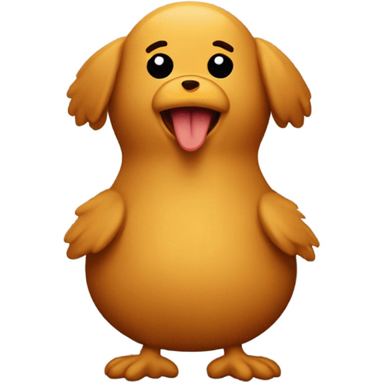 Chicken nugget dog emoji