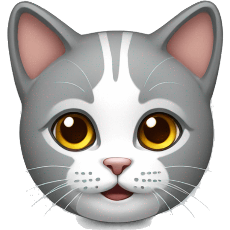 Gato na consulta médica emoji